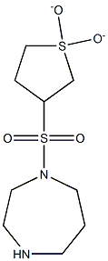 1-[(1,1-dioxidotetrahydrothien-3-yl)sulfonyl]-1,4-diazepane 结构式