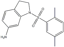 1-[(2,5-dimethylbenzene)sulfonyl]-2,3-dihydro-1H-indol-6-amine 结构式