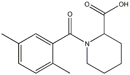 1-[(2,5-dimethylphenyl)carbonyl]piperidine-2-carboxylic acid 结构式