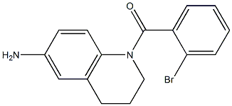 1-[(2-bromophenyl)carbonyl]-1,2,3,4-tetrahydroquinolin-6-amine 结构式