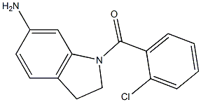 1-[(2-chlorophenyl)carbonyl]-2,3-dihydro-1H-indol-6-amine 结构式