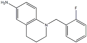 1-[(2-fluorophenyl)methyl]-1,2,3,4-tetrahydroquinolin-6-amine 结构式