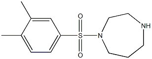 1-[(3,4-dimethylbenzene)sulfonyl]-1,4-diazepane 结构式
