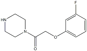 1-[(3-fluorophenoxy)acetyl]piperazine 结构式