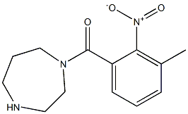 1-[(3-methyl-2-nitrophenyl)carbonyl]-1,4-diazepane 结构式