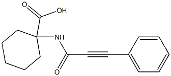 1-[(3-phenylprop-2-ynoyl)amino]cyclohexanecarboxylic acid 结构式