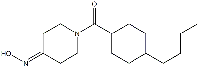 1-[(4-butylcyclohexyl)carbonyl]piperidin-4-one oxime 结构式