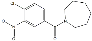 1-[(4-chloro-3-nitrophenyl)carbonyl]azepane 结构式