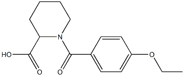 1-[(4-ethoxyphenyl)carbonyl]piperidine-2-carboxylic acid 结构式