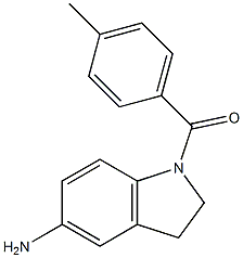 1-[(4-methylphenyl)carbonyl]-2,3-dihydro-1H-indol-5-amine 结构式