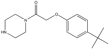 1-[(4-tert-butylphenoxy)acetyl]piperazine 结构式