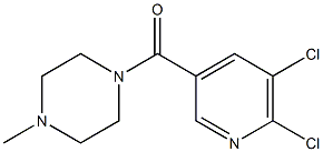 1-[(5,6-dichloropyridin-3-yl)carbonyl]-4-methylpiperazine 结构式