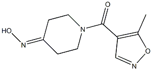 1-[(5-methylisoxazol-4-yl)carbonyl]piperidin-4-one oxime 结构式
