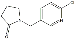 1-[(6-chloropyridin-3-yl)methyl]pyrrolidin-2-one 结构式