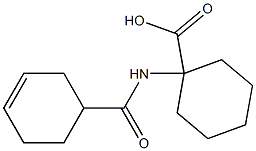 1-[(cyclohex-3-en-1-ylcarbonyl)amino]cyclohexanecarboxylic acid 结构式