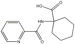 1-[(pyridin-2-ylcarbonyl)amino]cyclohexanecarboxylic acid 结构式