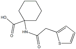 1-[(thien-2-ylacetyl)amino]cyclohexanecarboxylic acid 结构式