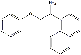 1-[1-amino-2-(3-methylphenoxy)ethyl]naphthalene 结构式