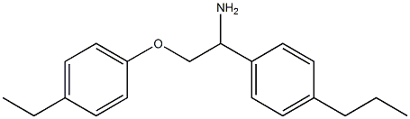 1-[1-amino-2-(4-ethylphenoxy)ethyl]-4-propylbenzene 结构式