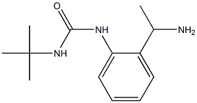1-[2-(1-aminoethyl)phenyl]-3-tert-butylurea 结构式
