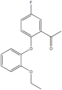 1-[2-(2-ethoxyphenoxy)-5-fluorophenyl]ethan-1-one 结构式