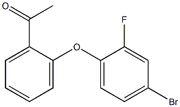 1-[2-(4-bromo-2-fluorophenoxy)phenyl]ethan-1-one 结构式