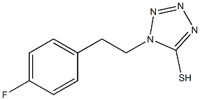 1-[2-(4-fluorophenyl)ethyl]-1H-1,2,3,4-tetrazole-5-thiol 结构式