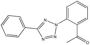 1-[2-(5-phenyl-2H-1,2,3,4-tetrazol-2-yl)phenyl]ethan-1-one 结构式