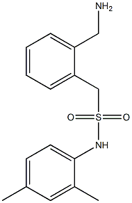 1-[2-(aminomethyl)phenyl]-N-(2,4-dimethylphenyl)methanesulfonamide 结构式