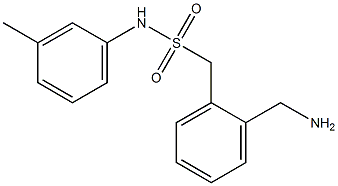 1-[2-(aminomethyl)phenyl]-N-(3-methylphenyl)methanesulfonamide 结构式