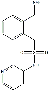 1-[2-(aminomethyl)phenyl]-N-(pyridin-3-yl)methanesulfonamide 结构式