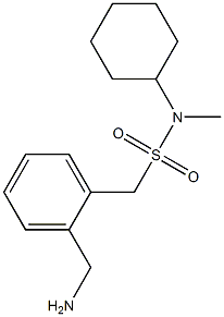 1-[2-(aminomethyl)phenyl]-N-cyclohexyl-N-methylmethanesulfonamide 结构式