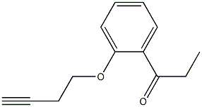 1-[2-(but-3-ynyloxy)phenyl]propan-1-one 结构式