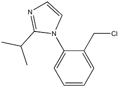 1-[2-(chloromethyl)phenyl]-2-(propan-2-yl)-1H-imidazole 结构式
