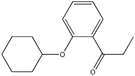 1-[2-(cyclohexyloxy)phenyl]propan-1-one 结构式