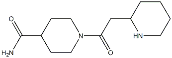1-[2-(piperidin-2-yl)acetyl]piperidine-4-carboxamide 结构式