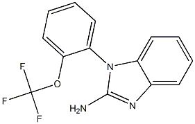 1-[2-(trifluoromethoxy)phenyl]-1H-1,3-benzodiazol-2-amine 结构式