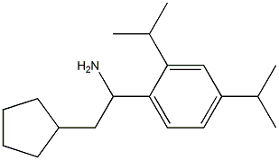 1-[2,4-bis(propan-2-yl)phenyl]-2-cyclopentylethan-1-amine 结构式