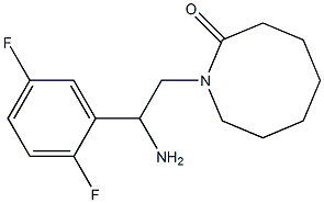 1-[2-amino-2-(2,5-difluorophenyl)ethyl]azocan-2-one 结构式