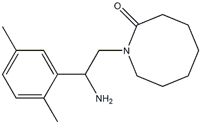 1-[2-amino-2-(2,5-dimethylphenyl)ethyl]azocan-2-one 结构式