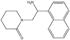 1-[2-amino-2-(naphthalen-1-yl)ethyl]piperidin-2-one 结构式