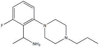 1-[2-fluoro-6-(4-propylpiperazin-1-yl)phenyl]ethan-1-amine 结构式