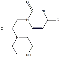 1-[2-oxo-2-(piperazin-1-yl)ethyl]-1,2,3,4-tetrahydropyrimidine-2,4-dione 结构式