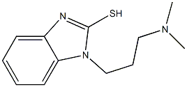 1-[3-(dimethylamino)propyl]-1H-1,3-benzodiazole-2-thiol 结构式