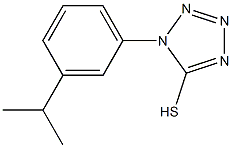 1-[3-(propan-2-yl)phenyl]-1H-1,2,3,4-tetrazole-5-thiol 结构式