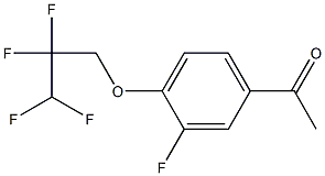 1-[3-fluoro-4-(2,2,3,3-tetrafluoropropoxy)phenyl]ethan-1-one 结构式