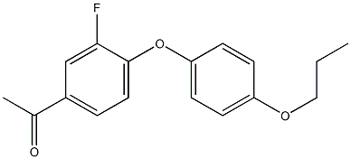 1-[3-fluoro-4-(4-propoxyphenoxy)phenyl]ethan-1-one 结构式