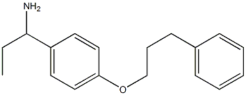 1-[4-(3-phenylpropoxy)phenyl]propan-1-amine 结构式