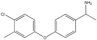 1-[4-(4-chloro-3-methylphenoxy)phenyl]ethan-1-amine 结构式