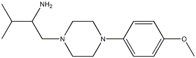 1-[4-(4-methoxyphenyl)piperazin-1-yl]-3-methylbutan-2-amine 结构式